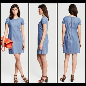 Banana Republic chambray shift dress